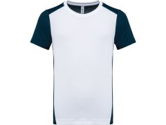 Kariban ProAct PA 4016 Dětské kontrastní sportovní tričko 20.4016 white/navy