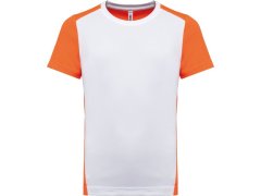 Kariban ProAct PA 4016 Dětské kontrastní sportovní tričko 20.4016 white/fluorescent orange