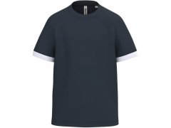 Kariban ProAct PA 4046 Dětské kontrastní sportovní tričko 20.4046 navy/white