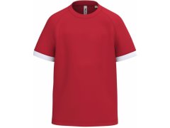 Kariban ProAct PA 4046 Dětské kontrastní sportovní tričko 20.4046 sporty red/white