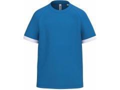 Kariban ProAct PA 4046 Dětské kontrastní sportovní tričko 20.4046 sporty royal blue/white