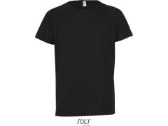 SOL´S Sporty Kids Dětské raglánové sportovní tričko 25.1166 black