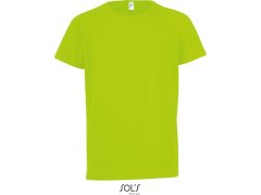 SOL´S Sporty Kids Dětské raglánové sportovní tričko 25.1166 neon green