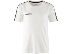 Craft Teamwear Squad Go Contrast Jersey Jr Dětské kontrastní sportovní tričko 82.2727 white