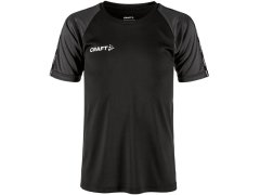 Craft Teamwear Squad Go Contrast Jersey Jr Dětské kontrastní sportovní tričko 82.2727 black/granite