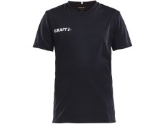 Craft Teamwear Squad Go Jersey Solid Jr Dětské sportovní tričko s výstřihem do V 82.5582 black