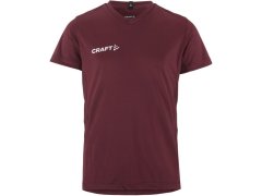 Craft Teamwear Squad Go Jersey Solid Jr Dětské sportovní tričko s výstřihem do V 82.5582 maroon