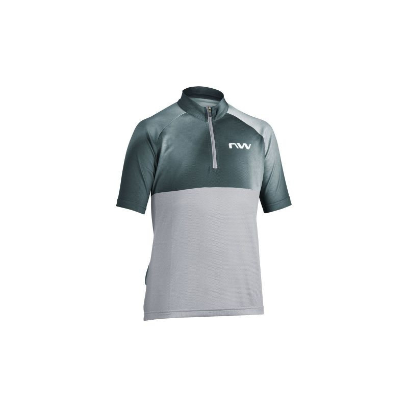 Cyklistické tričko NORTHWAVE Force Evo Junior Jersey S/s, šedé - Pro děti pro děti trička