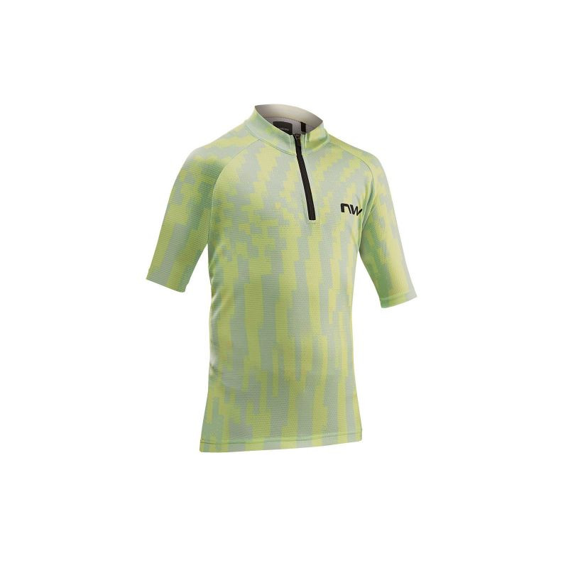 Cyklistické tričko NORTHWAVE Force Evo Junior Jersey, zelené - Pro děti pro děti trička