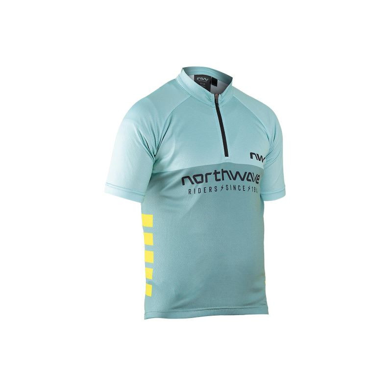Cyklistické tričko NORTHWAVE Force Evo Junior Jersey Short Sleeve, modré - Pro děti pro děti trička