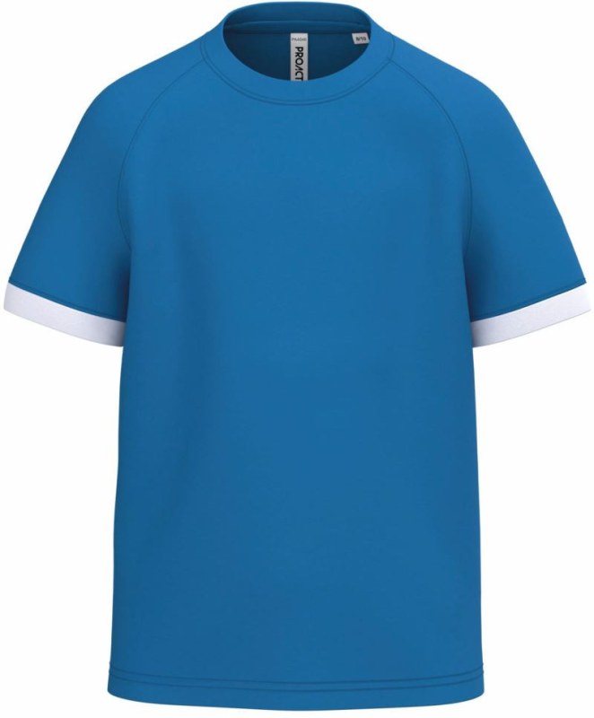 Kariban ProAct PA 4046 Dětské kontrastní sportovní tričko 20.4046 sporty royal blue/white - Pro děti pro děti trička