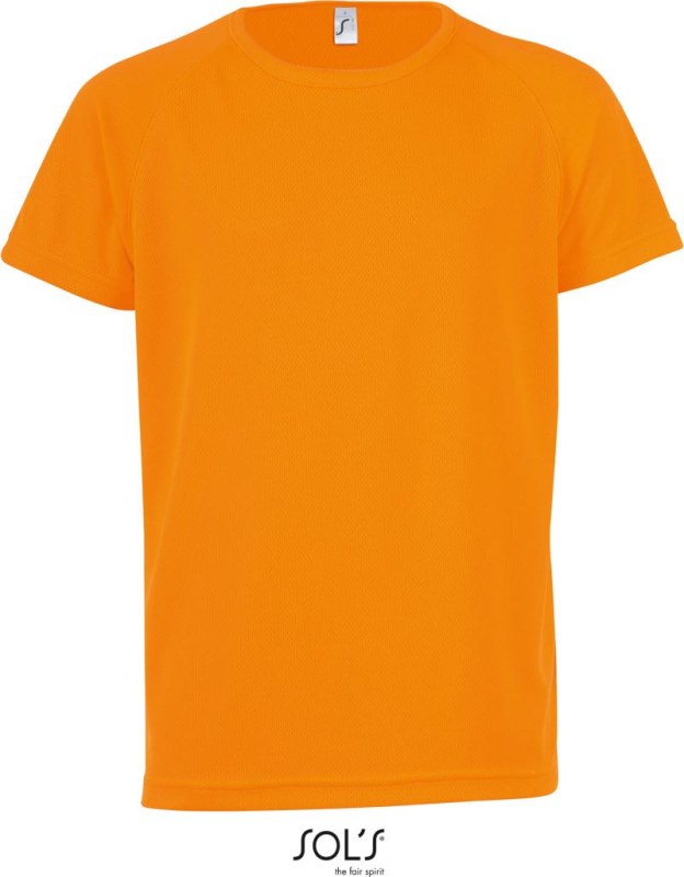 SOL´S Sporty Kids Dětské raglánové sportovní tričko 25.1166 neon orange - Pro děti pro děti trička