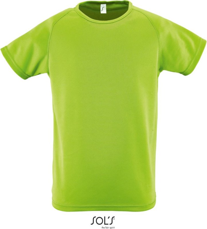 SOL´S Sporty Kids Dětské raglánové sportovní tričko 25.1166 apple green - Pro děti pro děti trička
