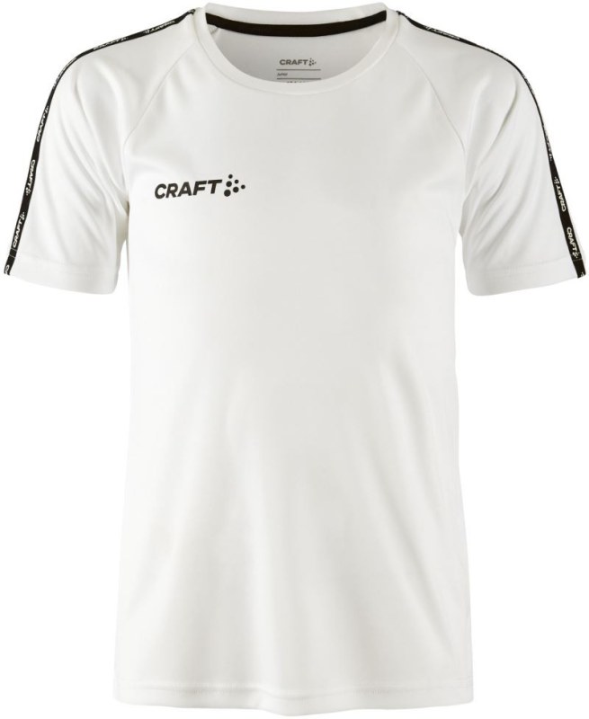 Craft Teamwear Squad Go Contrast Jersey Jr Dětské kontrastní sportovní tričko 82.2727 white - Pro děti pro děti trička