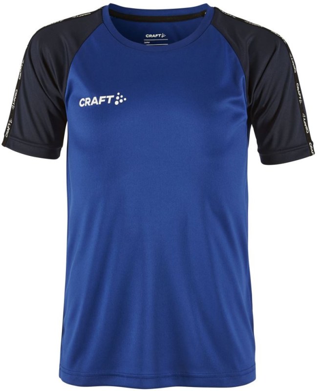 Craft Teamwear Squad Go Contrast Jersey Jr Dětské kontrastní sportovní tričko 82.2727 club cobolt/navy - Pro děti pro děti trička