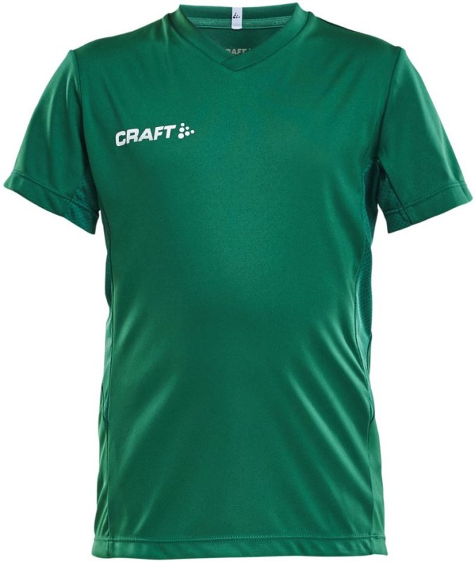 Craft Teamwear Squad Go Jersey Solid Jr Dětské sportovní tričko s&nbsp;výstřihem do V 82.5582 team green - Pro děti pro děti trička