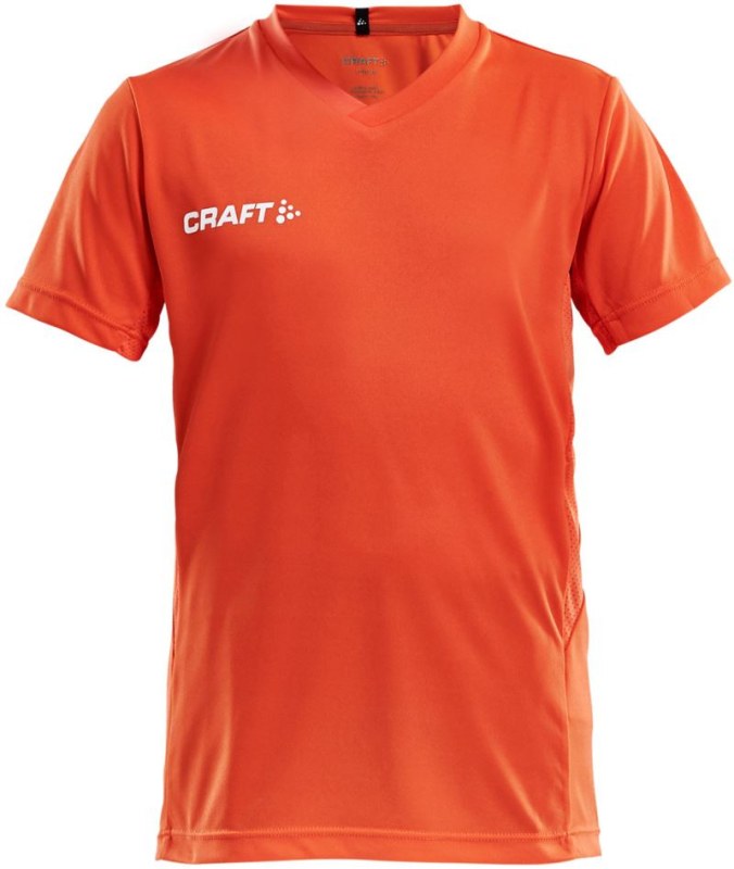 Craft Teamwear Squad Go Jersey Solid Jr Dětské sportovní tričko s&nbsp;výstřihem do V 82.5582 cocktail - Pro děti pro děti trička