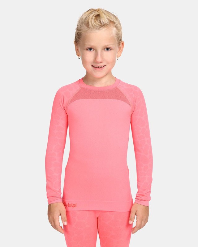 Dívčí tričko CAROL-JG korálová - Kilpi