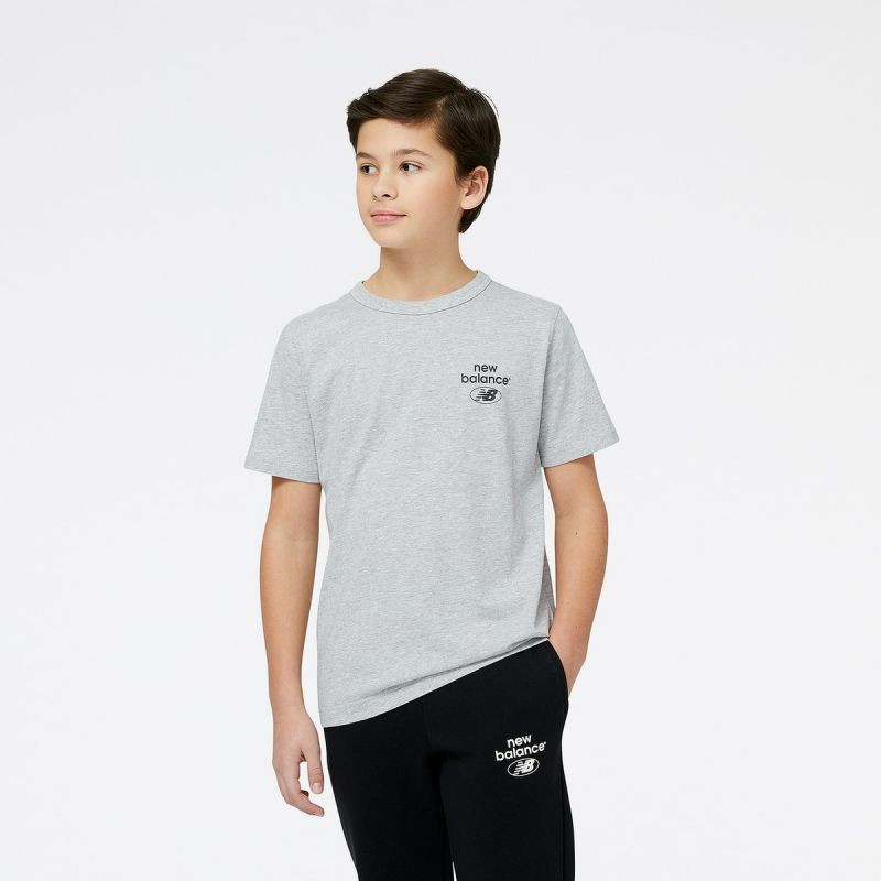 New Balance Essentials Reimagined Cott Ag Jr YT31518AG dětské tričko - Pro děti trička