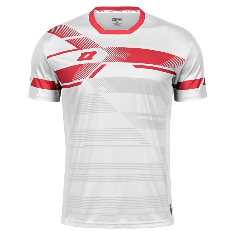 Zápasové tričko Zina La Liga (bílo-červené) Jr 2318-96342 - Pro děti trička