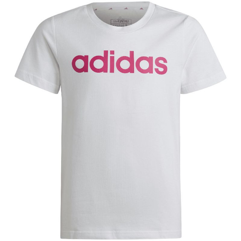 Adidas Essentials Linear Logo Cotton Slim Fit Tee Jr IC3150 tričko - Pro děti trička