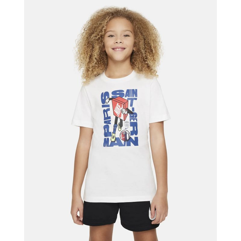 Nike PSG SS BXY CHRCTR Tee Jr FQ6579-100 tričko - Pro děti trička