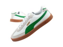 Puma pánské sportovní boty Club II Era tenisky kožené bílé šedozelené