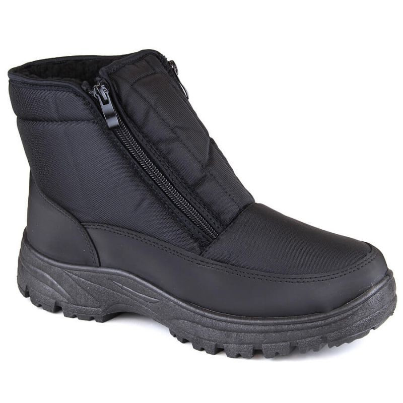 Novinky M EVE439 černé zateplené sněhule - Pro muže boty