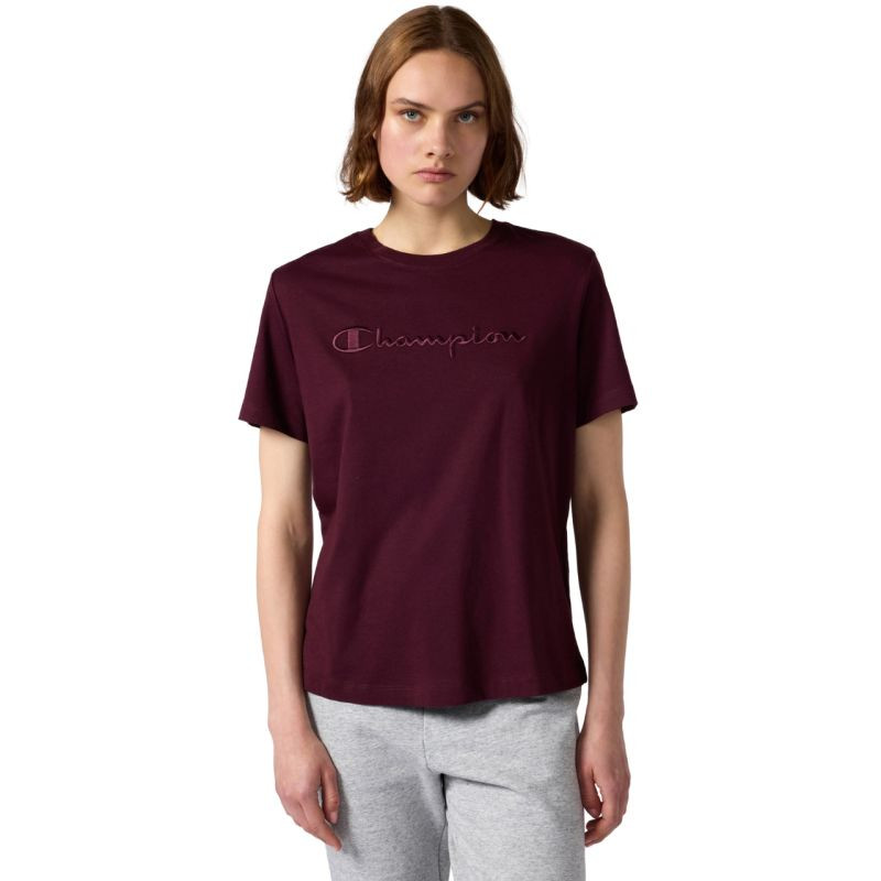 Champion dámské tričko SS Tee bordó 118382 RS522 Tričko - Pro muže boty