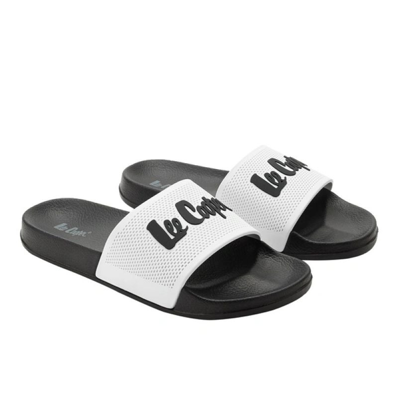 Lee Cooper pánské sportovní boty slip-on žabky pohodlné lehké černé bílé - Pro muže boty