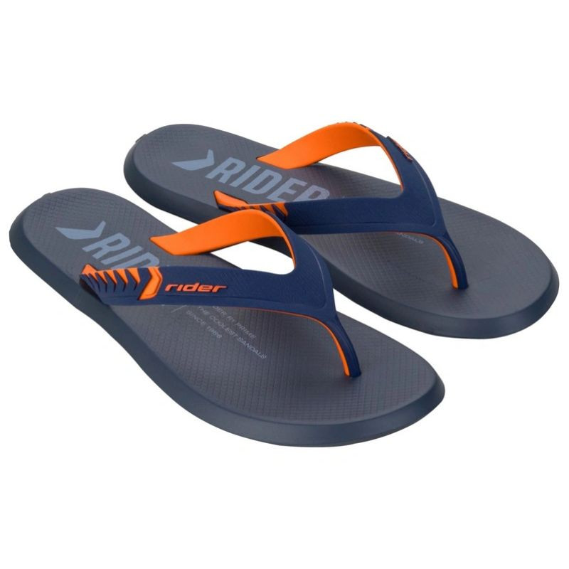 Rider boty pánské sportovní žabky R1 Prime pohodlné žabky navy blue orange - Pro muže boty