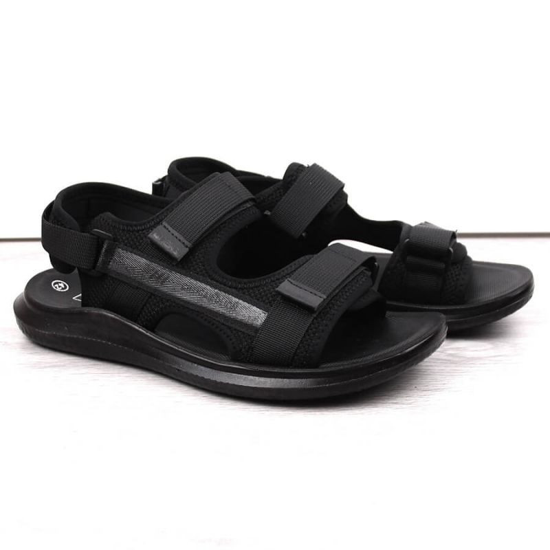 Pánské sportovní sandály M 23MN02-5801 na suchý zip černé - Novinky - Pro muže boty