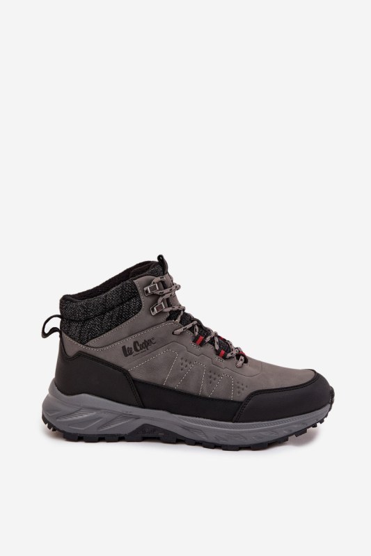 Pánské trekové boty s izolací Lee Cooper LCJ-25-01-3722M šedé