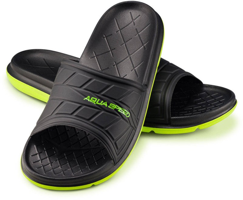 AQUA SPEED Boty do bazénu Aspen Black/Green Pattern 07 - Pro muže boty