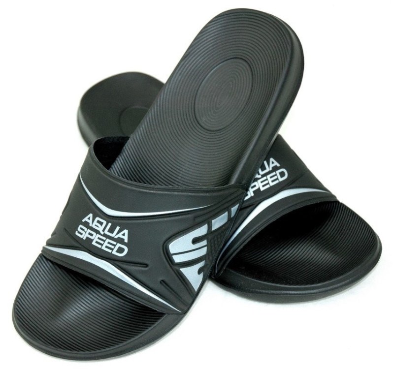 AQUA SPEED Boty do bazénu Dakota Black/Silver Pattern 07 - Pro muže boty