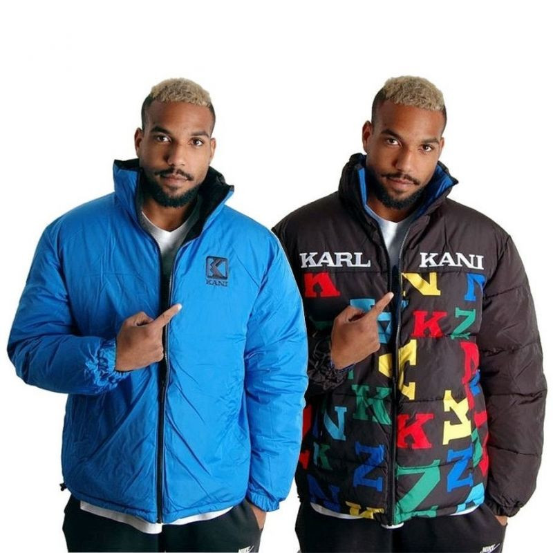Karl Kani Retro Block Reversible Logo Puffer Jacket M 6076821 pánské - Pro muže bundy a vesty