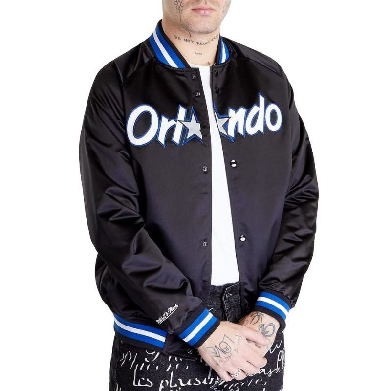 Mitchell&Ness NBA Orlando Magic Lightweight Jacket M STJKMG18013-OMABLCK pánské - Pro muže bundy a vesty