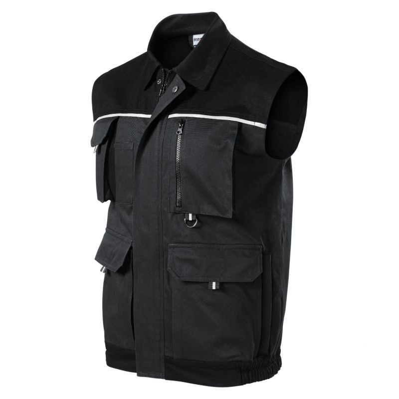 Rimeck Woody M pánská vesta MLI-W5294 ebenově šedá - Pro muže bundy a vesty