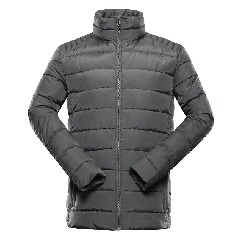 Pánská hi-therm bunda ALPINE PRO GARAT dk.true gray - Pro muže bundy a vesty