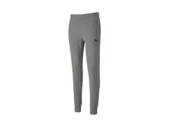 Pánské bavlněné tepláky Puma šedé pohodlný sportovní styl