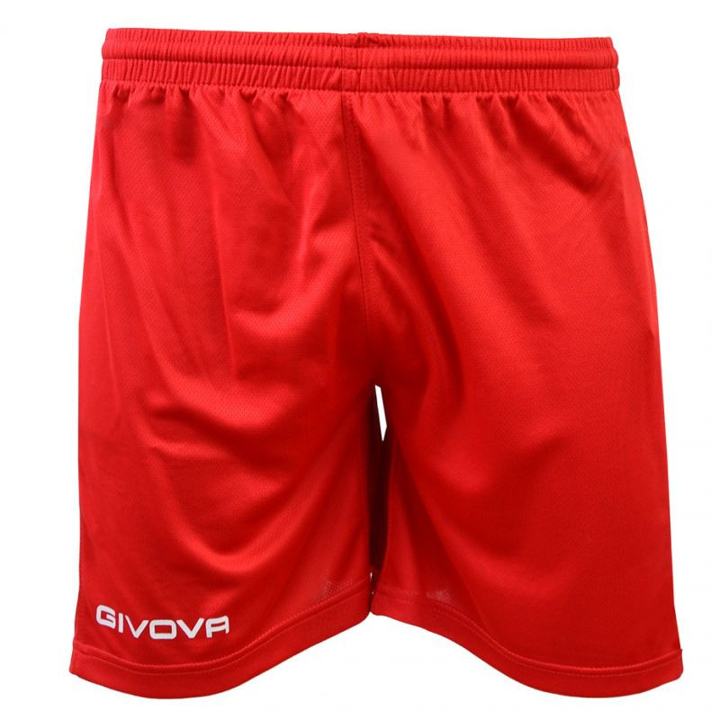 Pánské fotbalové šortky P016 0012 Červená - Givova - Pro muže kraťasy