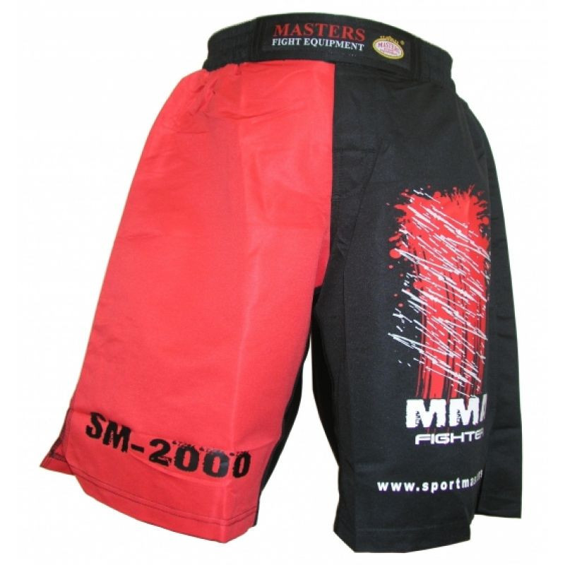 Pánské šortky MMA SM-2000 M 062000 černočervené - Masters - Pro muže kraťasy