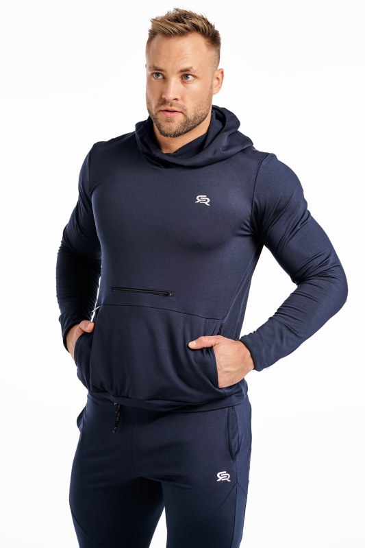 Drsná mikina Radical Snappy Navy Blue - Pro muže mikiny