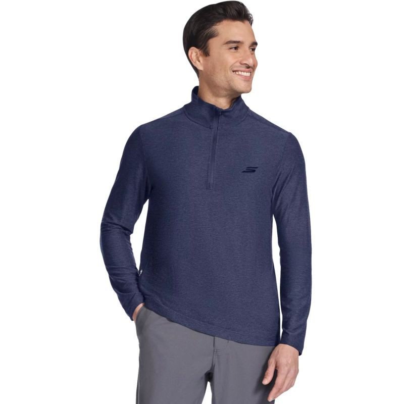 Skechers GoDri All Day 1/4 Zip LT71-NVY tmavě modré M