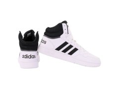 Pánské sportovní boty Hoops 3.0 Mid M GW3019 Bílá s černou - Adidas