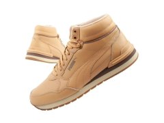 Puma ST Runner v4 Mid sportovní obuv pánské kotníkové tenisky hnědé barvy