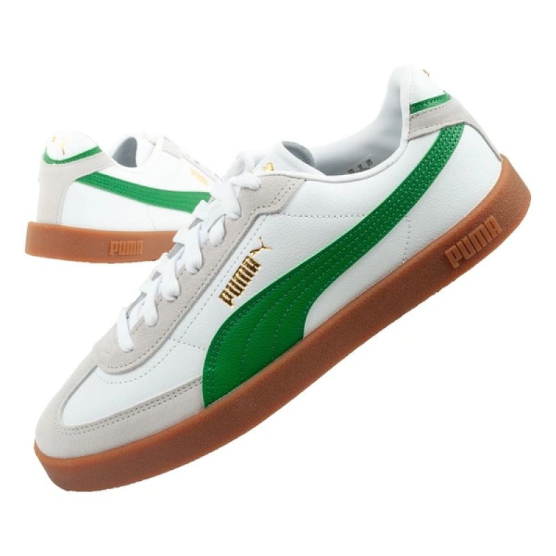 Puma pánské sportovní boty Club II Era tenisky kožené bílé šedozelené - Pro muže pro muže boty