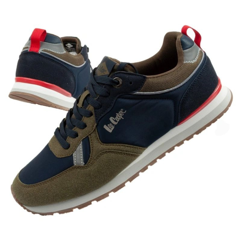 Lee Cooper sportovní obuv pánské tenisky módní pohodlné odolné námořnická modrá khaki