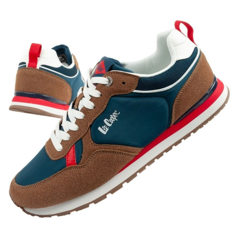 Lee Cooper sportovní obuv pánské tenisky módní pohodlné odolné tmavě modré hnědé - Pro muže pro muže boty