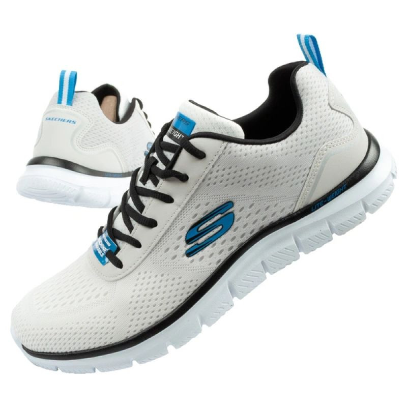 Pánské sportovní boty Skechers Track-Ripkent pohodlné lehké módní ecru
